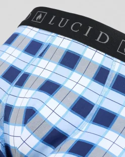 Underwear & Sleepwear*Lucid Lounge Fitted Boxer Shorts Blue
