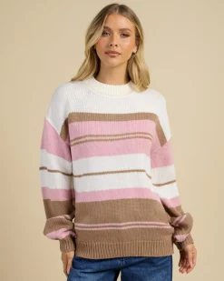 Knitwear|Jumpers & Hoodies*Roxy Love Again Crew Neck Sweater Egret