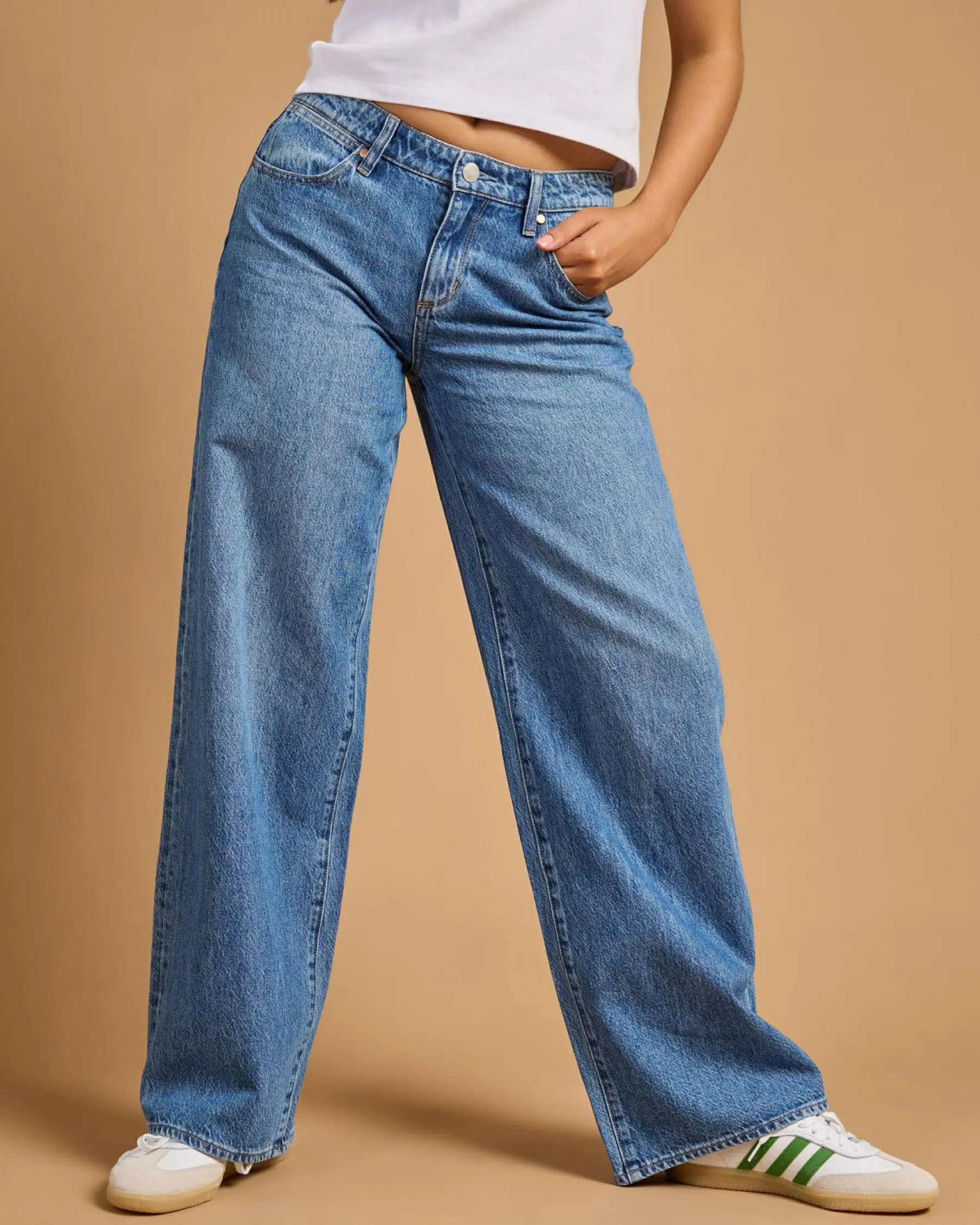 Denim|Bottoms*Wrangler Low Farrah Super Baggy Jeans Blue Rebel
