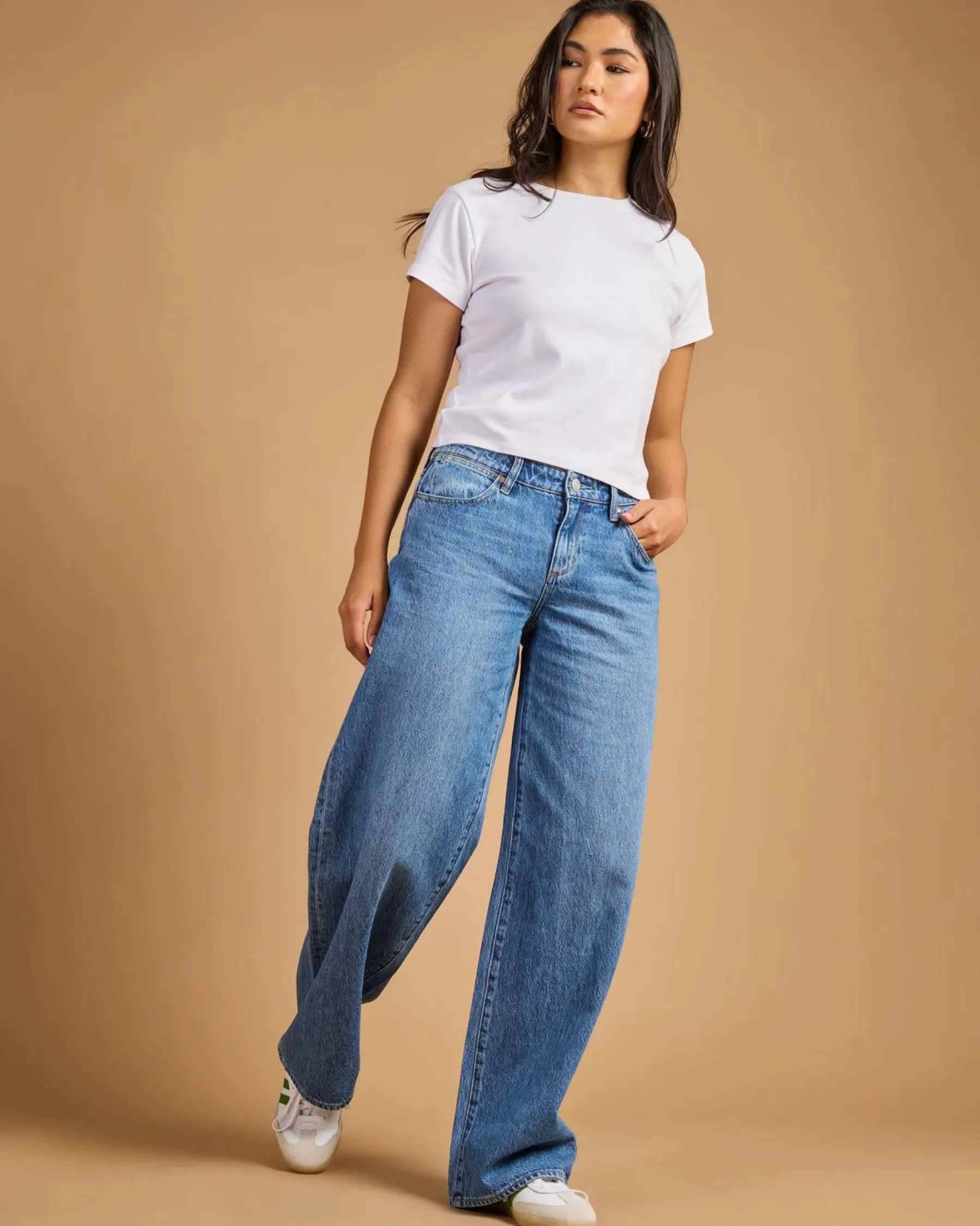 Denim|Bottoms*Wrangler Low Farrah Super Baggy Jeans Blue Rebel