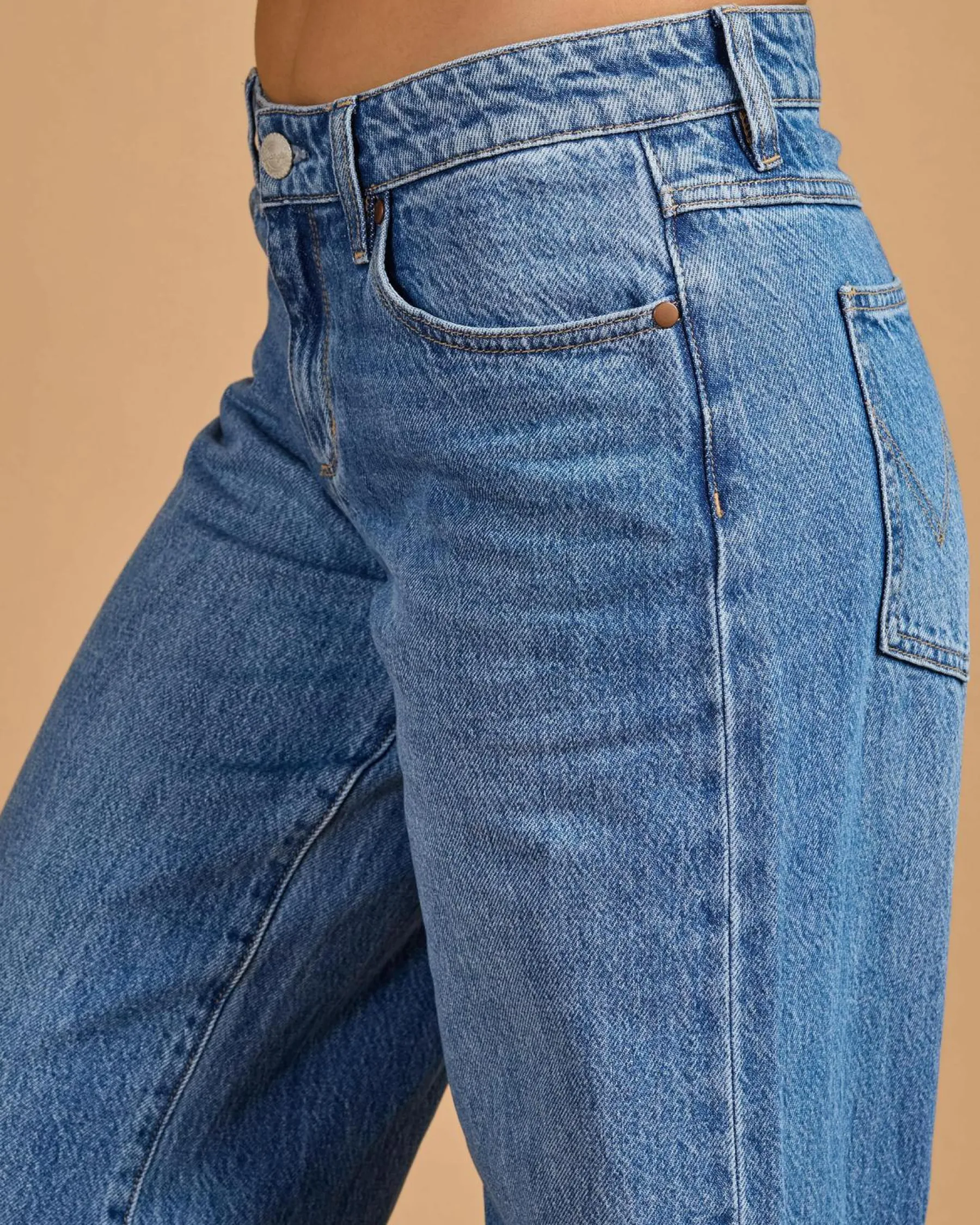 Denim|Bottoms*Wrangler Low Farrah Super Baggy Jeans Blue Rebel
