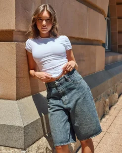 Outlet Low Slouch Jorts Women Denim|Bottoms