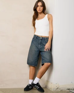 Outlet Low Slouch Jorts Women Denim|Bottoms