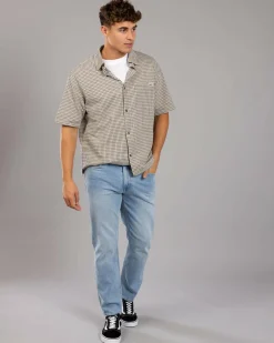 Shorts & Bottoms*Lee L-Three Straight Jeans Stone Fade