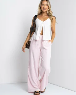 Linen Blend|Bottoms*Mooloola Luca Pants Pink