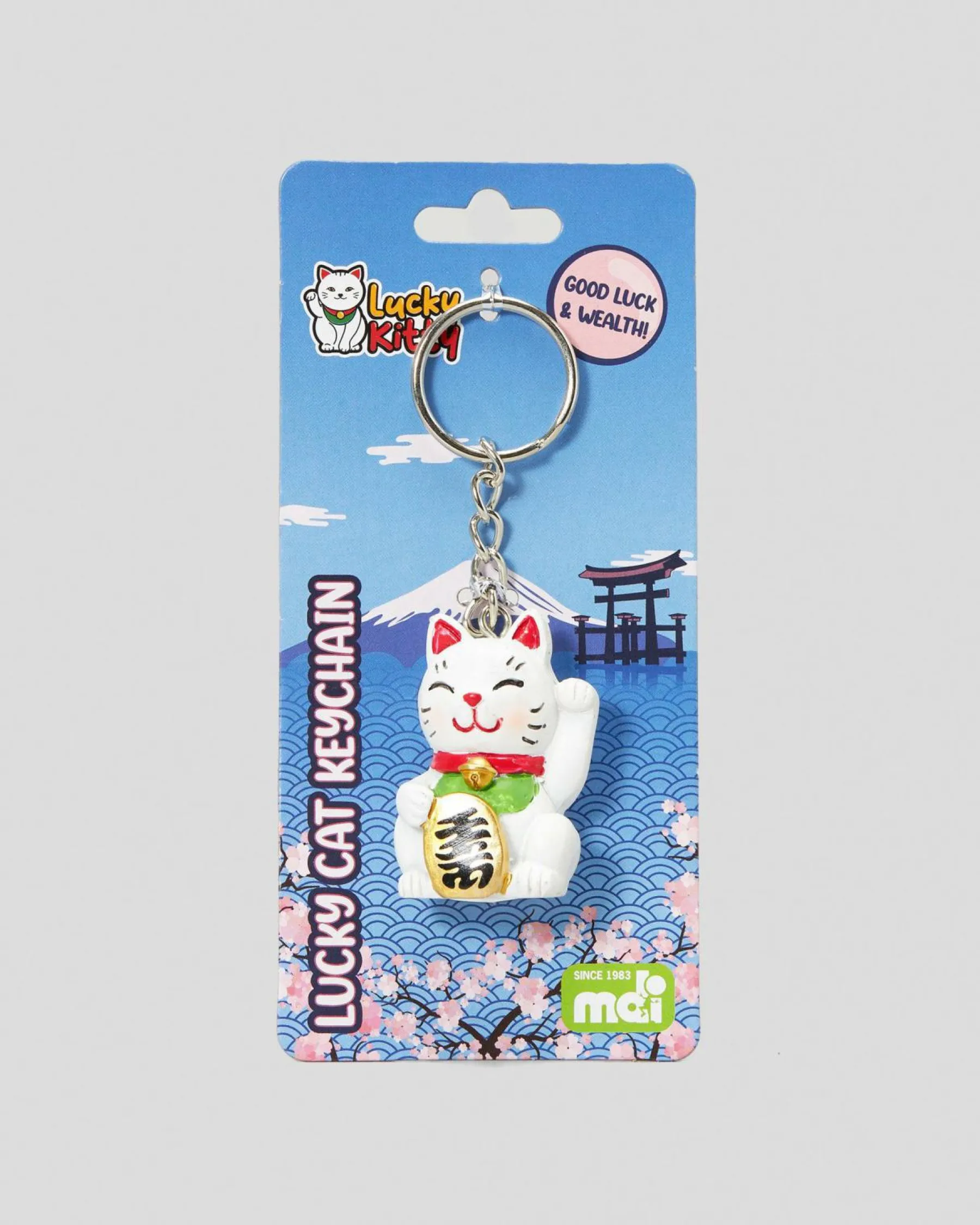 Gifts & Novelty*MDI Lucky Kitty Keyring Multi