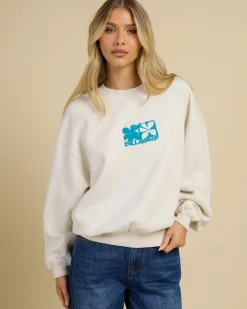 Jumpers & Hoodies*Billabong Lucky You Kendall Sweatshirt Salt Crystal