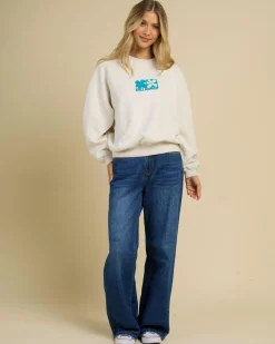 Jumpers & Hoodies*Billabong Lucky You Kendall Sweatshirt Salt Crystal