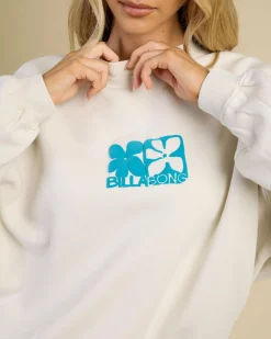 Jumpers & Hoodies*Billabong Lucky You Kendall Sweatshirt Salt Crystal