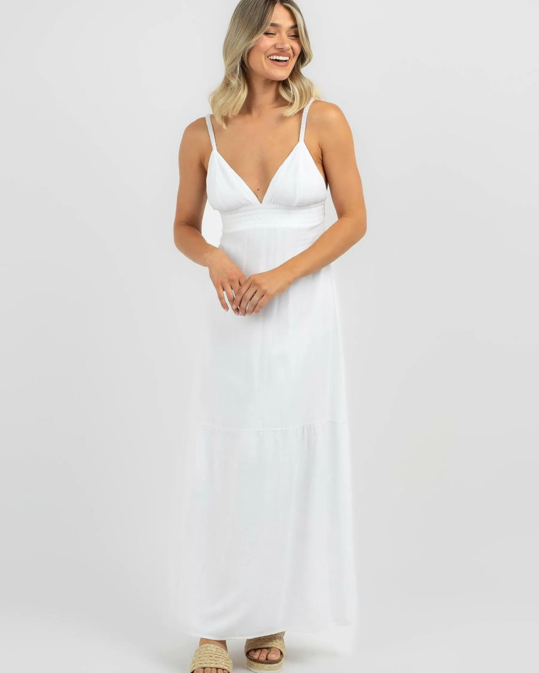 Dresses*Mooloola Luka Dallis Maxi Dress White
