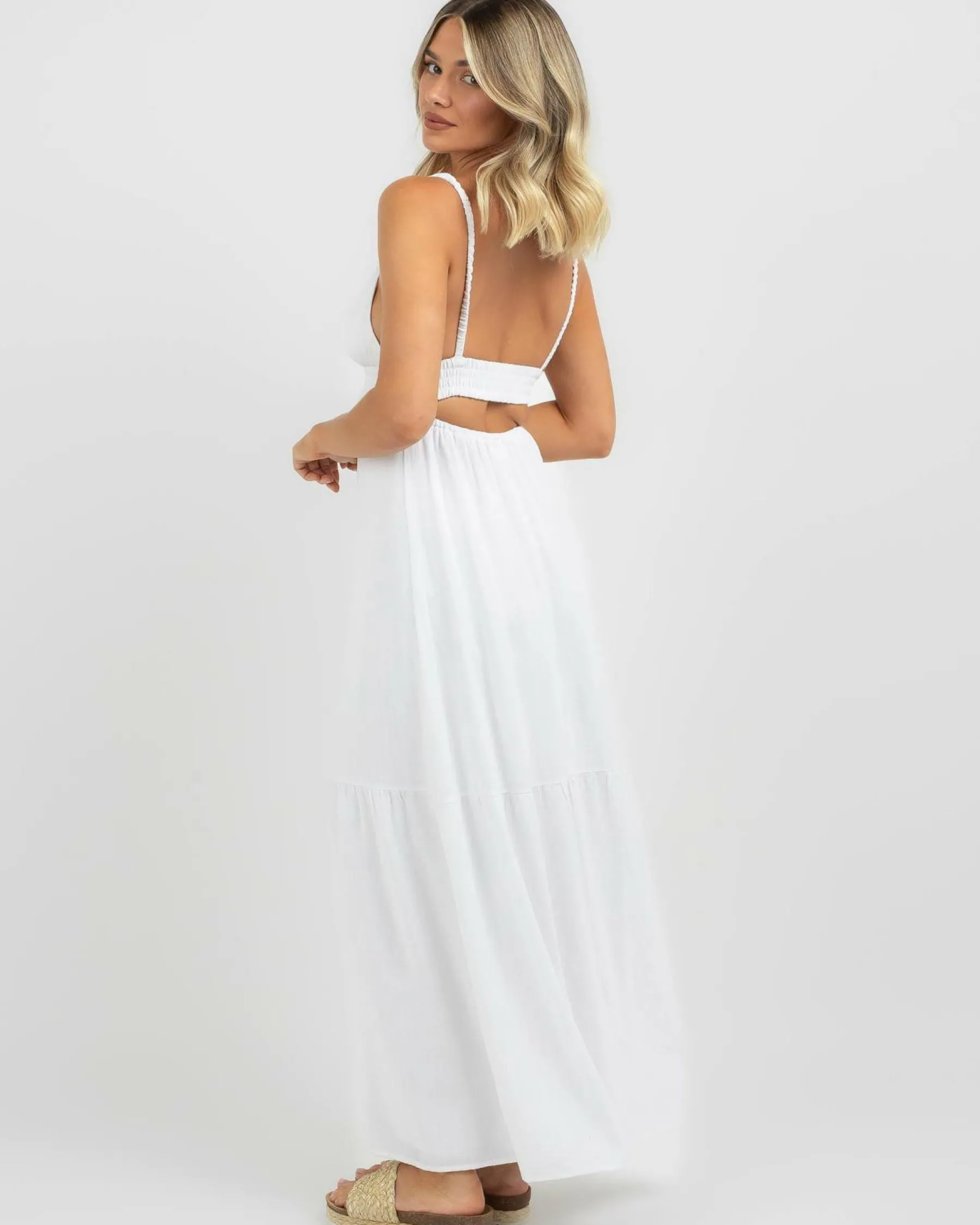 Dresses*Mooloola Luka Dallis Maxi Dress White