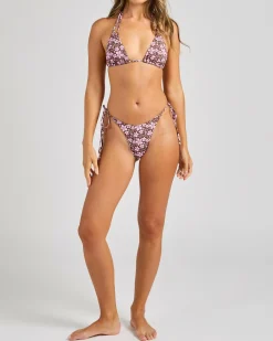Bikinis*Topanga Lula Triangle Bikini Top Choc/pink