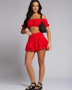 Sets|Bottoms*Ava And Ever LuLu Skort Red