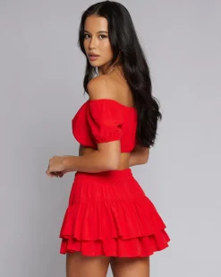 Sets|Bottoms*Ava And Ever LuLu Skort Red
