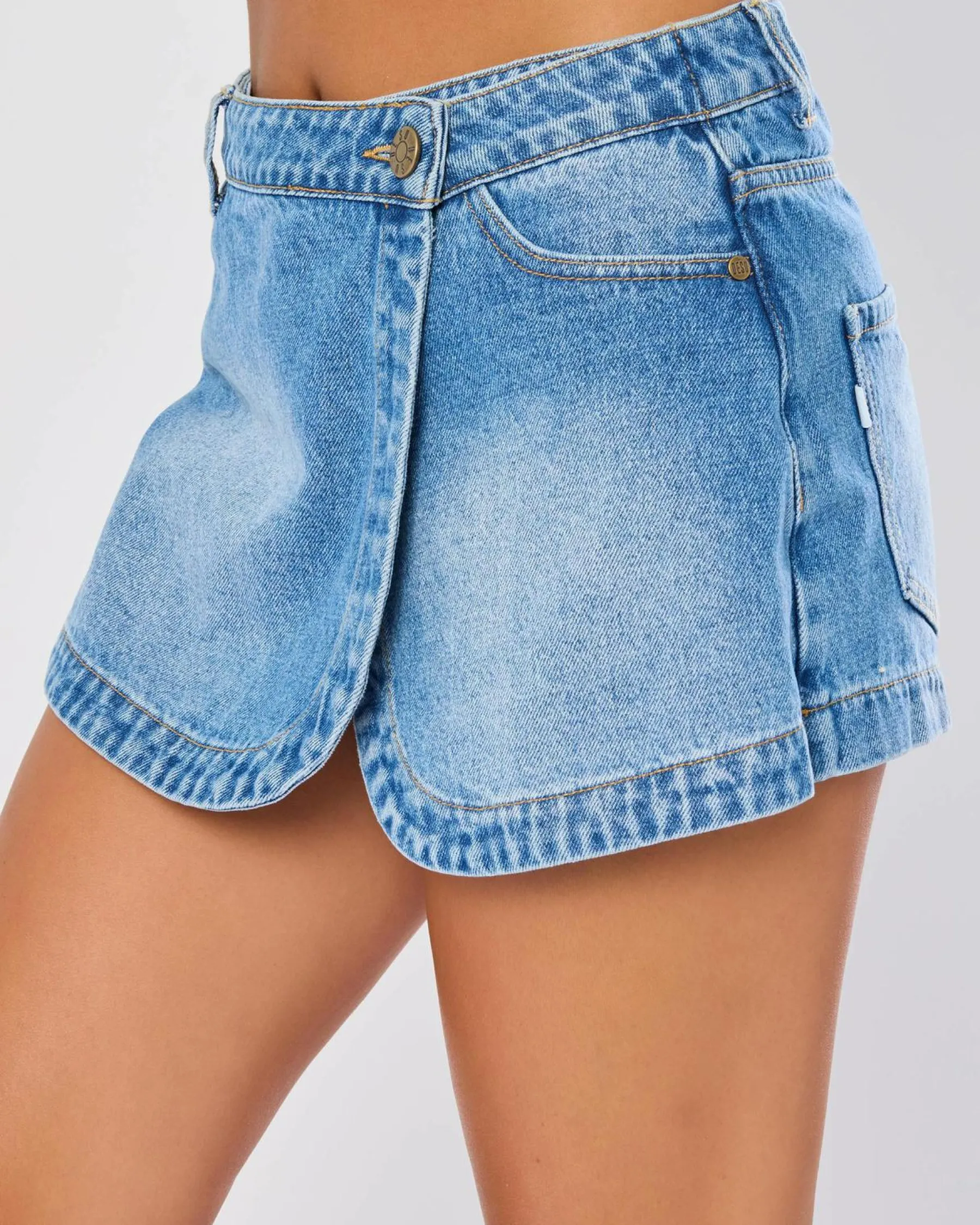 Denim|Bottoms*DESU Lumi Skort Mid Blue