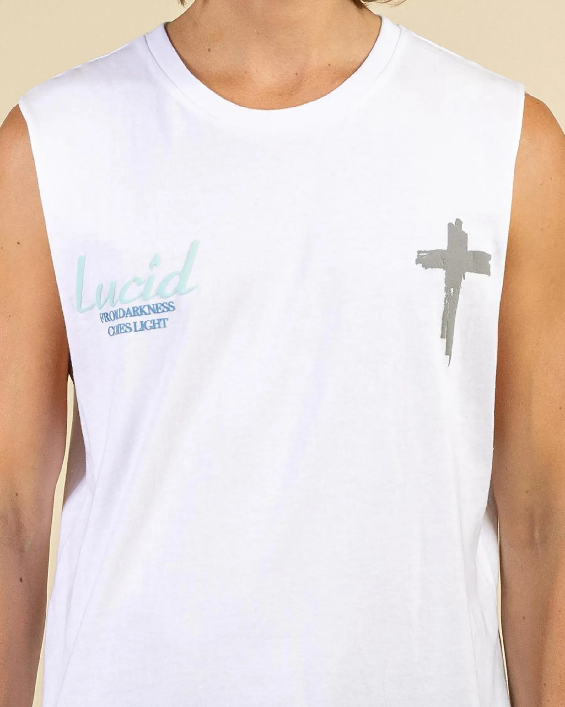 Tops & T-Shirts*Lucid Lumina Muscle Tank White