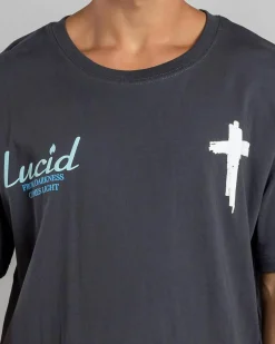 Tops & T-Shirts*Lucid Lumina T-Shirt Charcoal