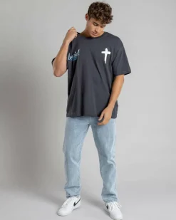 Tops & T-Shirts*Lucid Lumina T-Shirt Charcoal