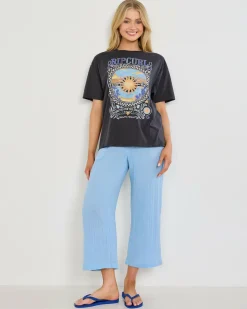 Tops*Rip Curl Luna Heritage T-Shirt Washed Black