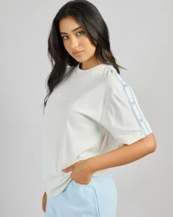 Outlet Lux Taping Loose Fit T-Shirt Women Sets|Tops