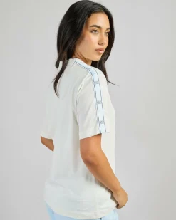 Outlet Lux Taping Loose Fit T-Shirt Women Sets|Tops