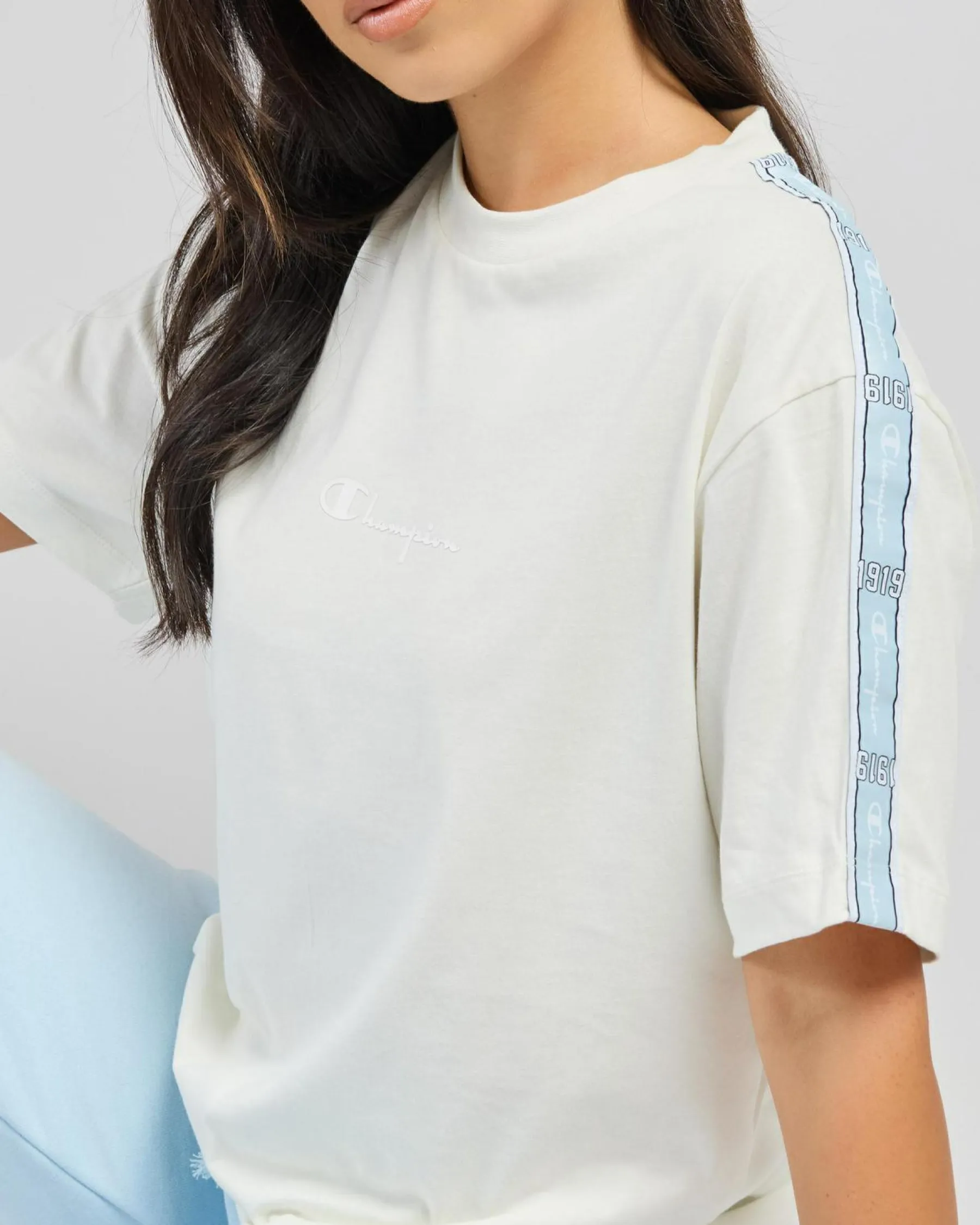 Outlet Lux Taping Loose Fit T-Shirt Women Sets|Tops