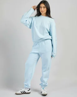 Sets|Jumpers & Hoodies*Champion Lux Taping Relaxed Fit Sweatshirt Spring Sky Blue