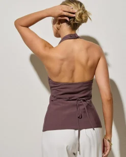 Sets|Tops*Ava And Ever Lyla Viktoria Vest Top Espresso