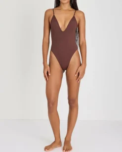 One Pieces*Kaiami Macy One Piece Swimsuit Dark Choc