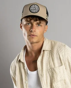 Headwear*The Mad Hueys Mad Series Twill Trucker Cap Tan