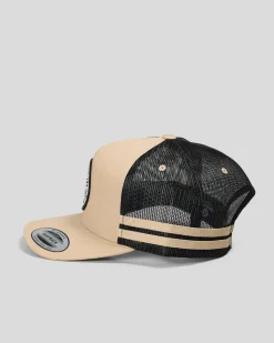 Headwear*The Mad Hueys Mad Series Twill Trucker Cap Tan