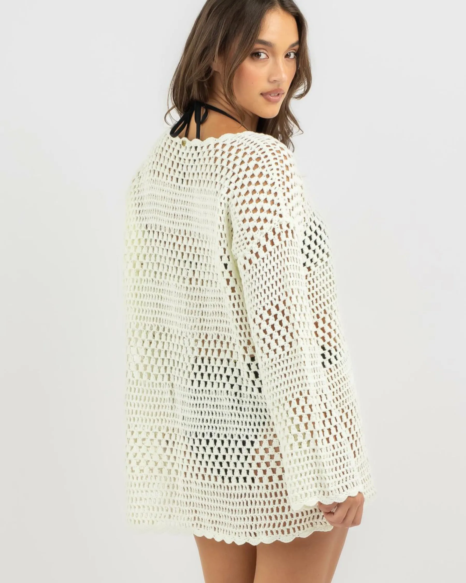 Discount Maddison Crochet Cover Up Women Beach Covers & Overswim
