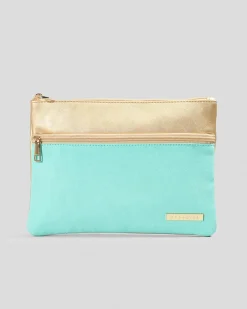 Pencil Cases & Stationery|Pencil Cases & Stationery*Ava And Ever Mae Large Pencil Case Sage/brass Gold