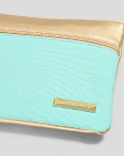 Pencil Cases & Stationery|Pencil Cases & Stationery*Ava And Ever Mae Large Pencil Case Sage/brass Gold