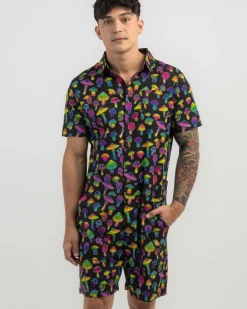 Discount Magic Mushrooms Romper Rompers & Overalls