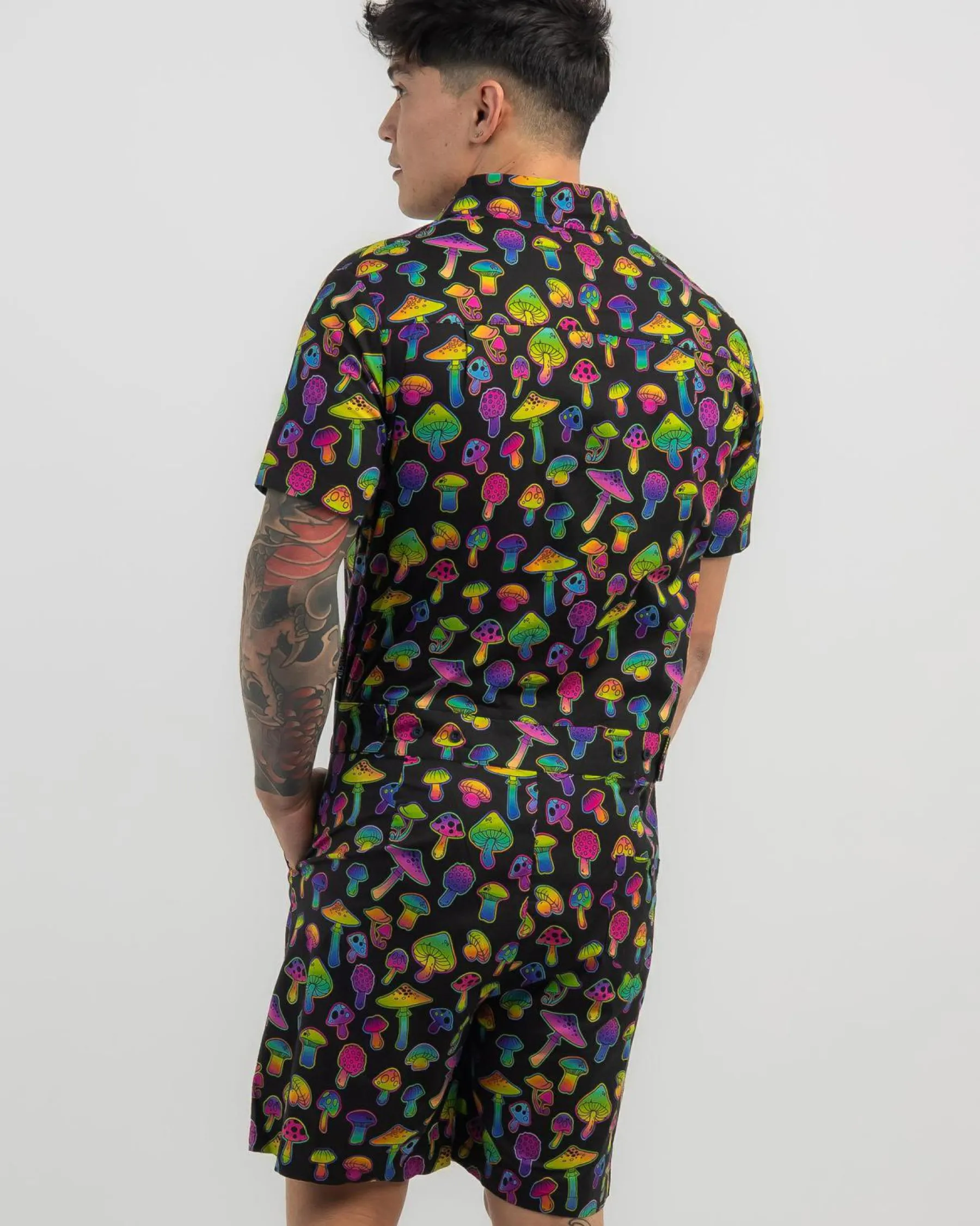 Discount Magic Mushrooms Romper Rompers & Overalls