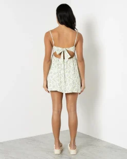 Dresses*Mooloola Magnolia Dress White/blue Floral