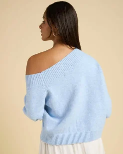 Clearance Magnolia Off Shoulder Knit Jumper Women Knitwear|Jumpers & Hoodies