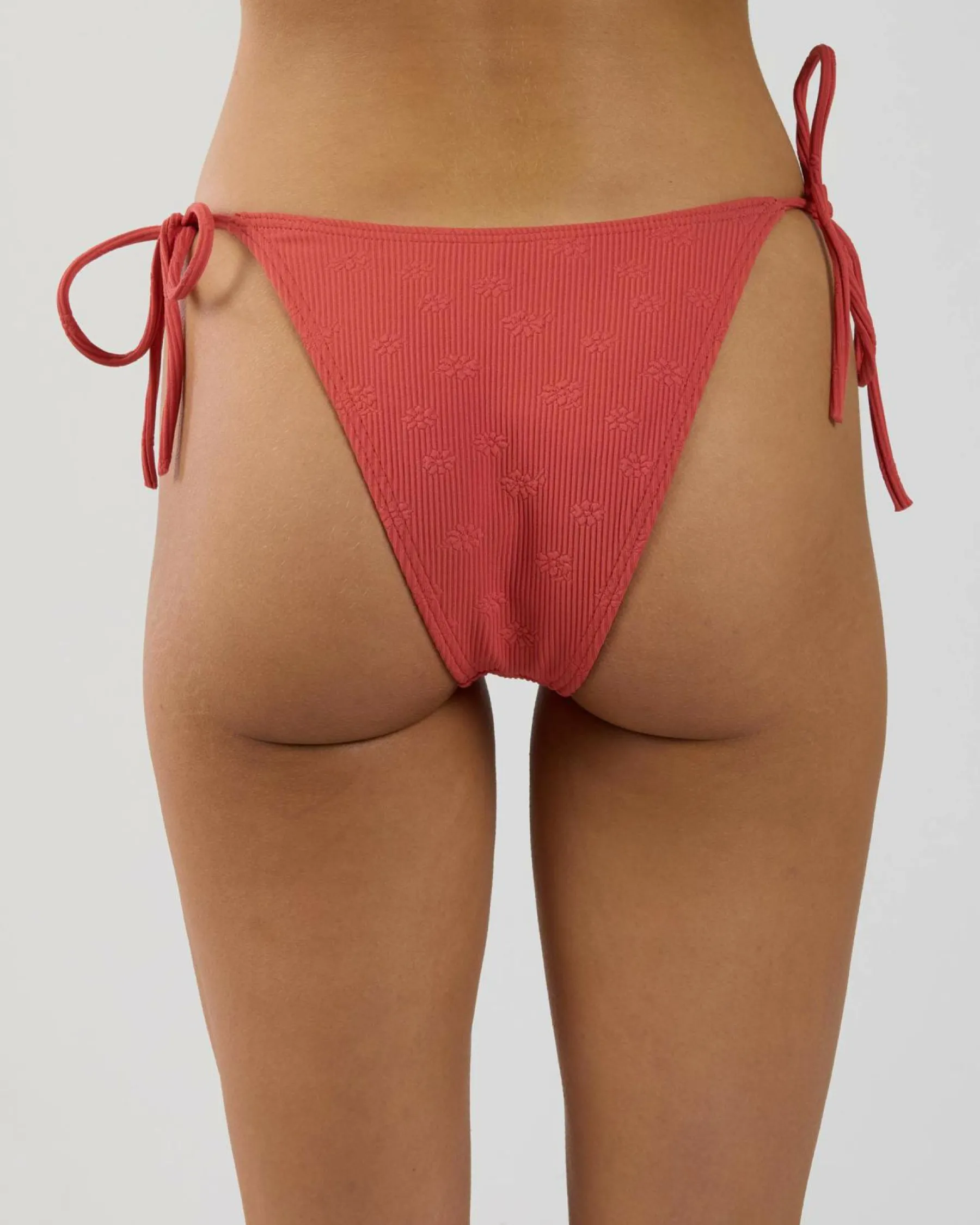 Bikinis*RVCA Maisey Medium French Tie Side Bikini Bottom Baked Apple