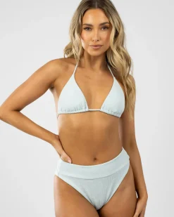 Bikinis*RVCA Maisey Slide Triangle Bikini Top Sky High