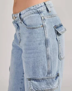 Denim|Bottoms*DESU Major Cargo Jeans Light Mid
