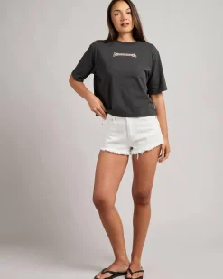 Make No Bones Boxy T-Shirt Women Tops
