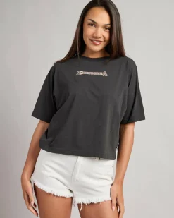 Make No Bones Boxy T-Shirt Women Tops