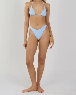 Bikinis*Kaiami Maldive Triangle Bikini Top Blue/white