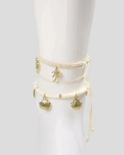 Jewelry*Karyn In LA Maldives Anklet Pack Natural/gold