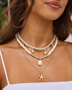 Jewelry*Karyn In LA Maldives Necklace Pack Natural/gold