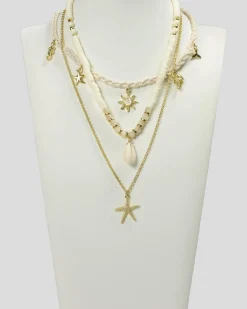 Jewelry*Karyn In LA Maldives Necklace Pack Natural/gold