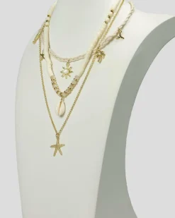 Jewelry*Karyn In LA Maldives Necklace Pack Natural/gold