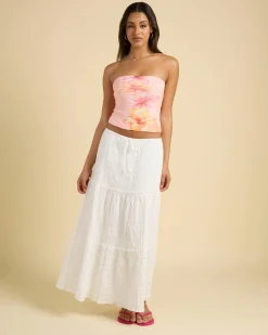 Tops*Mooloola Malia Tube Top Peach