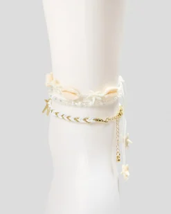 Jewelry|Jewelry*Karyn In LA Mallorca Anklet Pack White/gold